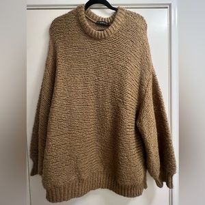 Brown zara sweater/dress
